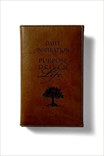 Daily Inspiration For The Purpose Driven Life Deluxe Tan Leather - Rick Warren